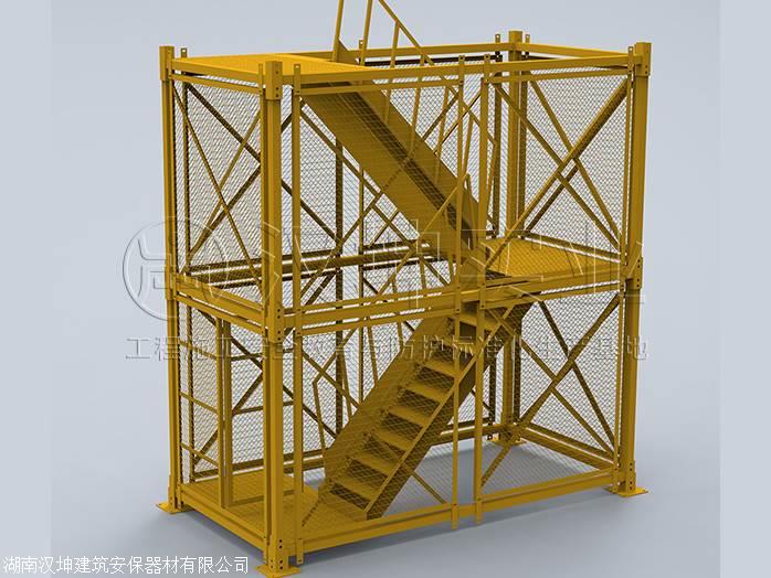 竖井施工用安全爬梯_桥梁施工梯笼(图1)