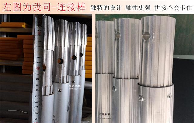 深圳脚手架铝合金直爬梯工地用移动工程铝架2米高一层(图3)